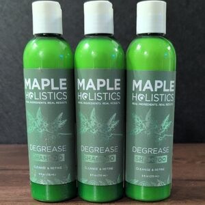Maple Holistics Degrease Cleanse And Define Shampoo 8oz Pack Of 3 Clarifying